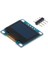 0.96 Inç Sarı ve Mavi I2C Iıc 128X64 OLED LCD LED Ekran Modülü 1
