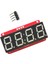 4 Haneli 7 Segment 0.56 "led Ekran Modülü HT16K33 I2C Için 5