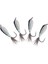 Balıkçı Bas Pike Alabalık Bass Fishing Sinek Balıkçılık Alabalık Flies 4pcs D(Yurt Dışından) 1