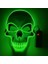 Homemiyn Cadılar Bayramı LED Işık Up Maske, LED Korkunç Kafatası Maskesi, Korkunç Cosplay Maskesi Festival Partileri Çocuklar ve Yetişkinler Için Kostüm (25X17X7CM) (Yeşil) 3
