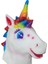 Cadılar Bayramı At Başkanı Maske Lateks Hayvan Kapak Gökkuşağı Unicorn Kostüm 1