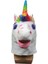 Cadılar Bayramı At Başkanı Maske Lateks Hayvan Kapak Gökkuşağı Unicorn Kostüm 4