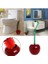 Tutucu Kase ve ile Tuvalet Fırçası Uzun Saplı, Ev Banyo Temizleme Aracı (Kırmızı) 4