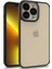 Apple iPhone 13 Pro Kılıf Arkası Şeffaf Kenar Korumalı Silikon Dora- Siyah 1