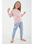 Rainbow Pembe Kız Çocuk Uzun Kol Pijama Takım 1