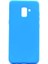 Galaxy A8 2018 Kılıf Silikon Yumuşak Dokulu Premium- Mavi 1