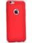 Apple iPhone 6 Plus Kılıf Silikon Yumuşak Dokulu Premium- Kırmızı 1