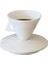 Yaratıcı Ince Kemik Çini Koni Tipi Espresso Kupası Sunucusu Setleri Beyaz Küçük Seramik Çay Kupası ve Tabağı Cafe Partisi Drinkware | Kahve Kupası ve tabak Setleri(Yurt Dışından) 1