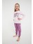 Lisanslı Classic Pembe Kız Çocuk Uzun Kol Pijama Takım 1