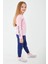 Lisanslı Klasik Şeker Pembe Kız Çocuk Uzun Kol Pijama Takım 4