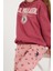 Lisanslı Gül Kurusu Kız Çocuk Lastik Detaylı Eşofman Takım 4