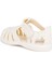 S10271 Tobby Solid Çocuk Fildişi Sandalet 3