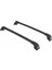 Air-2 Black Kit, Hyundai Sante Fe 2020-2021-2022-2023-2024 Tavan Taşıyıcı Portbagaj, Bisiklet ve Kayak Taşıyıcı Ara Atkı Seti, Siyah Cross Bar 2