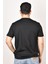 L211918001 Erkek Siyah Bisiklet Yaka T-Shirt 3