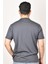 L211918003 Erkek Antrasit Bisiklet Yaka T-Shirt 2