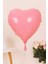 Makaron Pembe Kalp Balon 18" 1