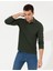 Pierre Cardin Erkek Koyu Yesil Slim Fit Fit Polo Yaka Sweatshirt 50261102-VR079 2