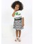 Toontoy Kız Çocuk Zebra Baskılı Elbise 4
