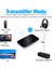 Polham 2in1 Tv Pc Hoparlör Için Ses Iletme ve Ses Alıcı Receiver Transmitter Adaptör Bataryalı 2