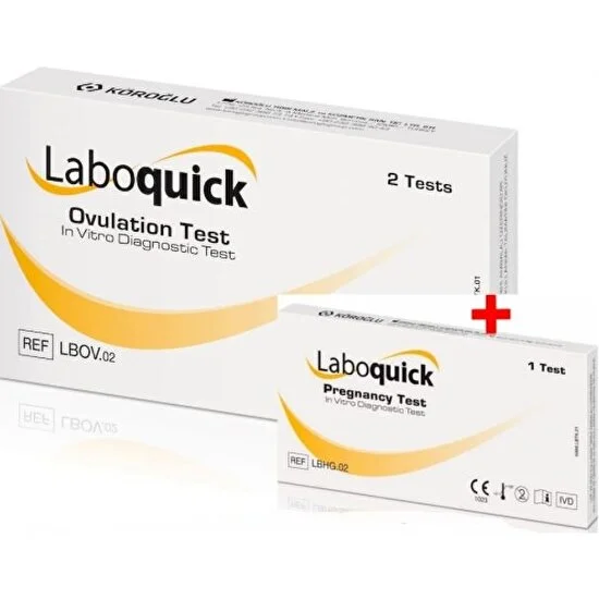 Laboquick Ovülas-Yon Testi 2 Test X 10 Paket + Gebe-Lik Testi 1 Test X 6 Paket