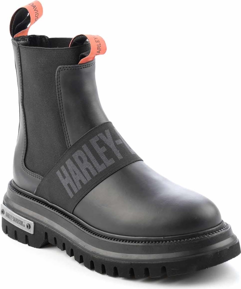 Harley Davidson 021Z100563 Nefud Siyah Kadın Bot Hakiki Deri Bootie Modeli Şık Görünüm ile görsel 4