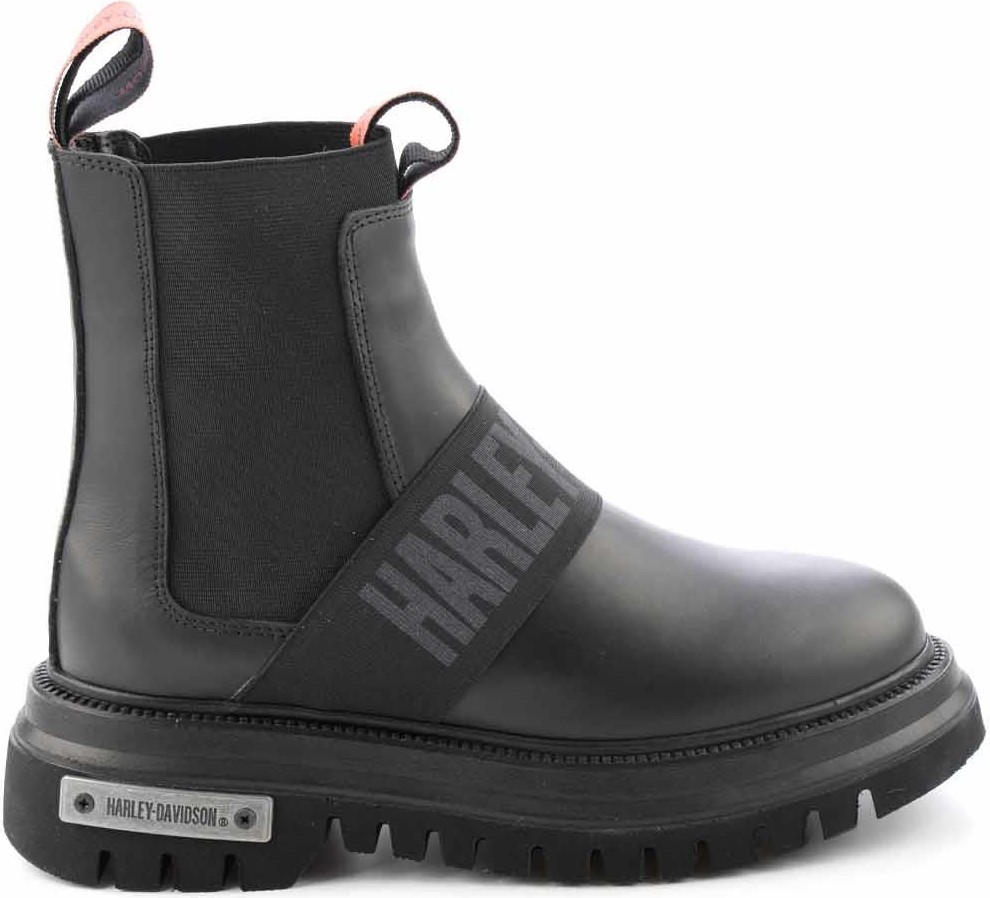 Harley Davidson 021Z100563 Nefud Siyah Kadın Bot Hakiki Deri Bootie Modeli Şık Görünüm ile görsel 3
