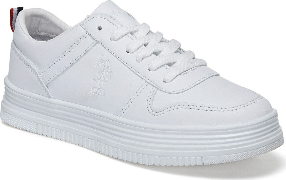 U.S. Polo Assn. Surı Beyaz Kadın Sneaker Kalın Taban Ayakkabı