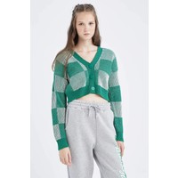 DeFacto Coool Regular Fit V Yaka Hırka X4934AZ22AU