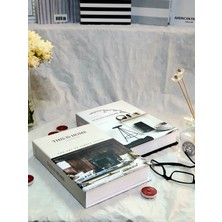 Lovely Book & Book 2'li Dekoratif Kitap Kutu Set Thıs Is Home & Monochrome Kahverengi Kutu