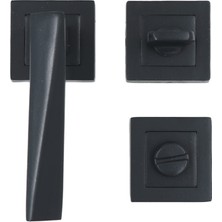 Hira Narin Kapı Kolu Kare Rozetli Antrasit Wc