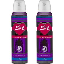 She 2 Adet She Is Angel Kadın  Deodorant- 150 Ml