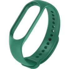 Case 4U Xiaomi Mi Band 7 Akıllı Bileklik Klasik Silikon Kordon Koyu Yeşil