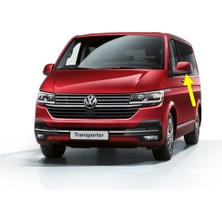 After Vw Volkswagen Transporter T6.5 2020-2022 Sol Yan Dış Ayna Kapağı Siyah 7E1857603B