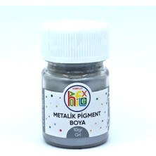 Hobiflex Epoksi Reçine Metalik Sedefli Pigment Toz Boya 10 gr Gri