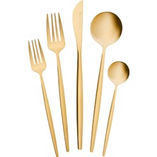 Karaca Orion Matte Gold 30 Parça 6 Kişiik Çatal Kaşık Bıçak Seti