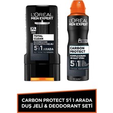 L'Oréal Paris Men Expert Carbon Protect Deodorant & Duş Jeli Seti