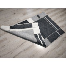 Eko Halı NOA 08 Grey Antrasit Hav Toz Vermez Yıkanabilir Çift Taraflı İnce Modern İskandinav Kilim
