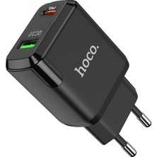 Hoco Hoco N5 PD20W Qc3.0 Type-C + USB Hızlı Şarj Adaptörü Şarj Başlığı ALL-35358