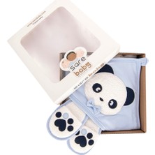 Sare Baby Sarebaby Sevimli Panda Erkek Bebek Bornoz Takımı Yeni Sezon
