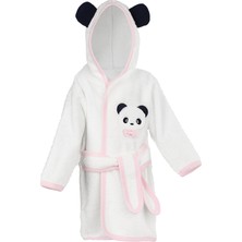 Sare Baby Sarebaby Sevimli Panda Kız Bebek Bornoz Takımı Yeni Sezon