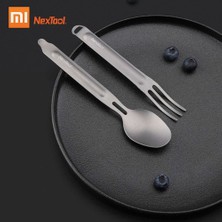 Xiaomi Nextool Açık Titanium Çatal Kaşık Pişirme Titanium