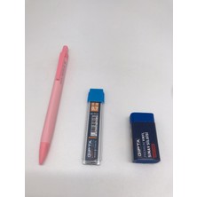 Gıpta Pastel-X 0.7 Versatil Kalem + Gıpta 0.7 2b 60MM Uc + Gıpta Premium Mavi Sınav Silgisi