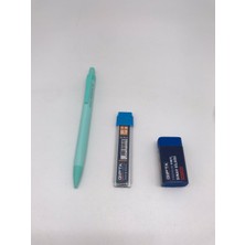 Gıpta Pastel-X 0.7 Versatil Kalem + Gıpta 0.7 2b 60MM Uc + Gıpta Premium Mavi Sınav Silgisi
