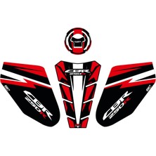 GP Kompozit Honda CBR250 2011-2012 Uyumlu Tank Pad Kırmızı