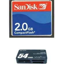 Pmr 2 GB Compact Flash Sandisk Hafıza Kartı - USB 2.0 Cf Kart Okuyucu