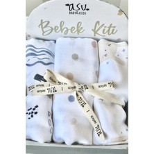 Asu Baby&kids Pastel Mix&match 3'lü  Organik Bambu Pamuk Müslin Memphis-Dot-Sleepy