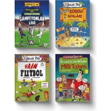 Eğlenceli Spor Seti (4 Kitap) Dünden Bugüne Şampiyonlar Ligi - Issız Korsan Adaları - Hain Futbol - Milli Takım