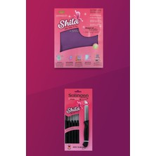 Shila 4'lü Mikrofiber Bez ve Shila 6'lı Solingen  Siyah Bıçak Seti