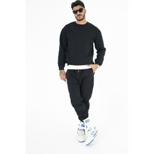 Habbe Unisex Bisiklet Yaka Oversize Sweatshirt