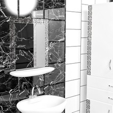 Numa Concept Bordür Ayna 40'lı Gümüş Pleksi Her Biri 8X7 cm Duvar Dekorasyon Lazer Kesim